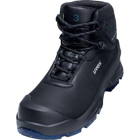 Uvex Safety, Sicherheitsschuhe, uvex 3 MACSOLE Stiefel S7 68632 schwarz Weite 11 Grösse 44 (S7, 44)