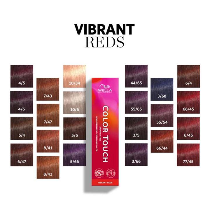 Produktbild Wella Color Touch Vibrant Reds - 5/5 (5/5 hellbraun mahagoni)