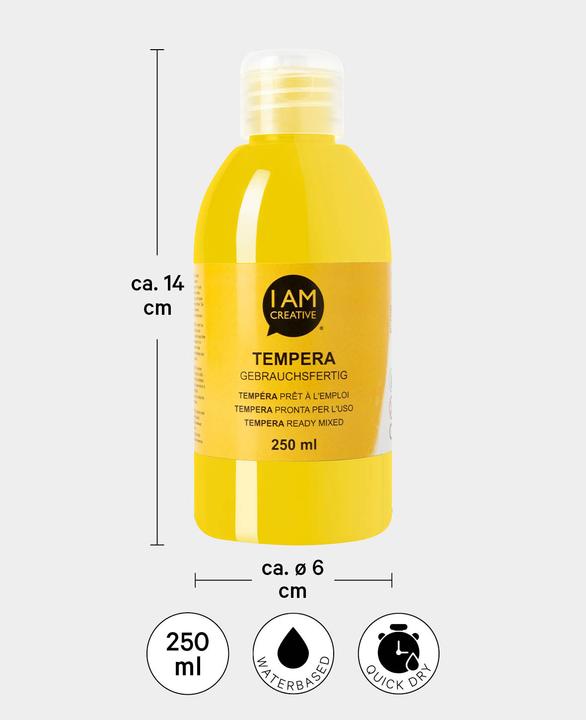 Image du produit I Am Creative Tempera, peinture à la détrempe à base d'eau, 250 ml (250 ml)