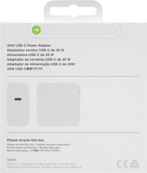 Image du produit Apple USB-C Power Adapter (30 W)