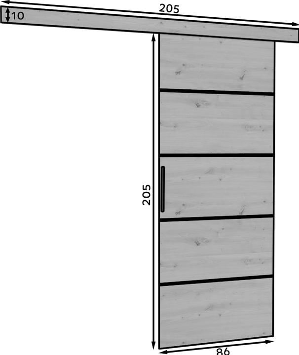 Immagine prodotto ADRK Furniture Porte scorrevoli MUSCHU 86 (86 x 205 cm)