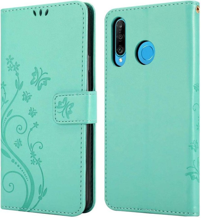 Produktbild Cadorabo Flower Book Cover (Huawei P30 Lite)