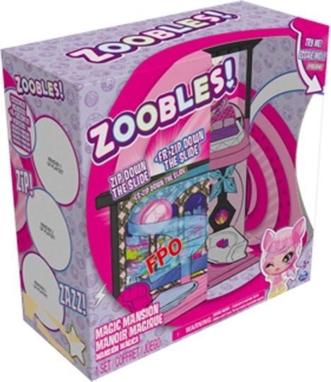 Produktbild Spin Master Zoobles Magic Mansion Traumhaus zum Verwandeln mit 6 Zimmern, Rutsche und Zubehör (6061366)