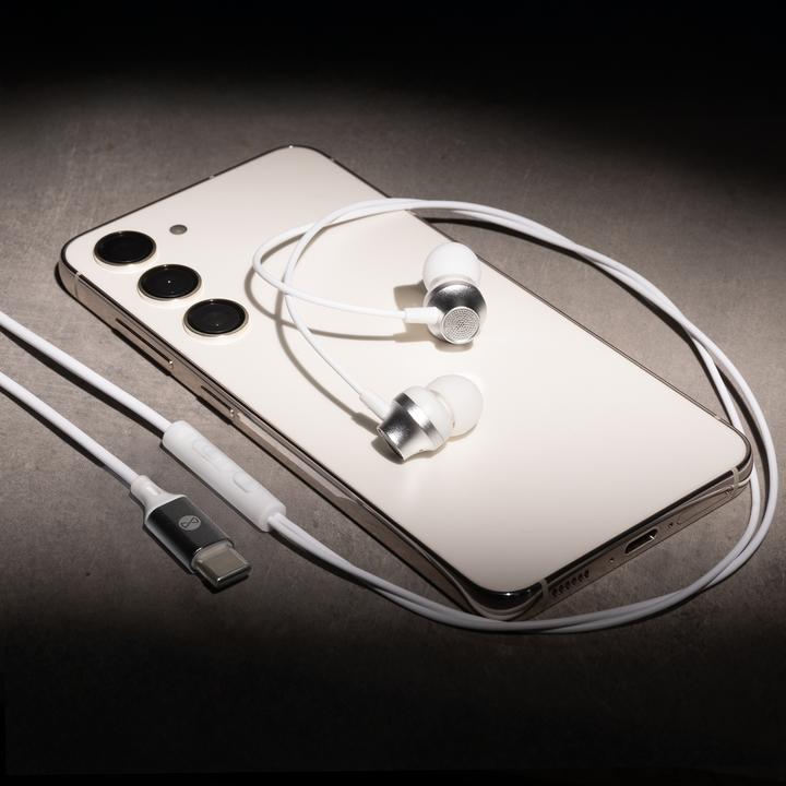 Immagine prodotto Forever wired earphones EP-02 USB-C white (Cablato)