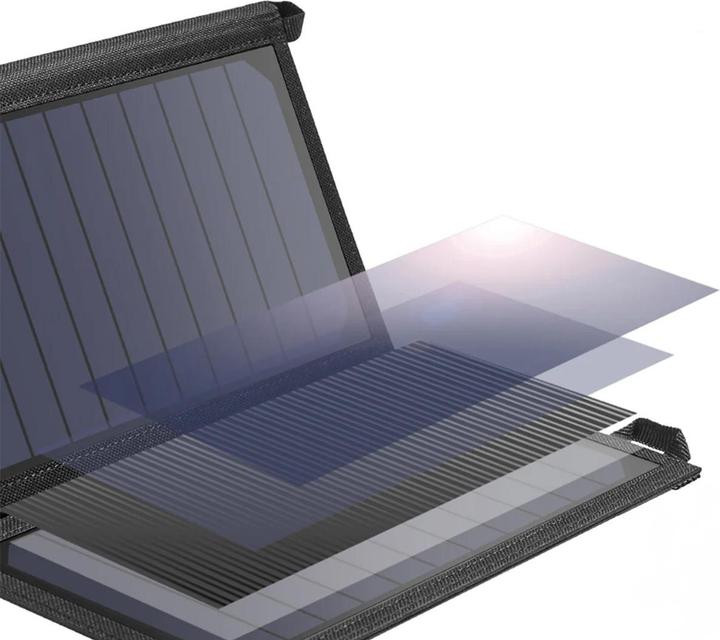 Actual product image Choetech USB solar charger (19 W, 0.48 kg)
