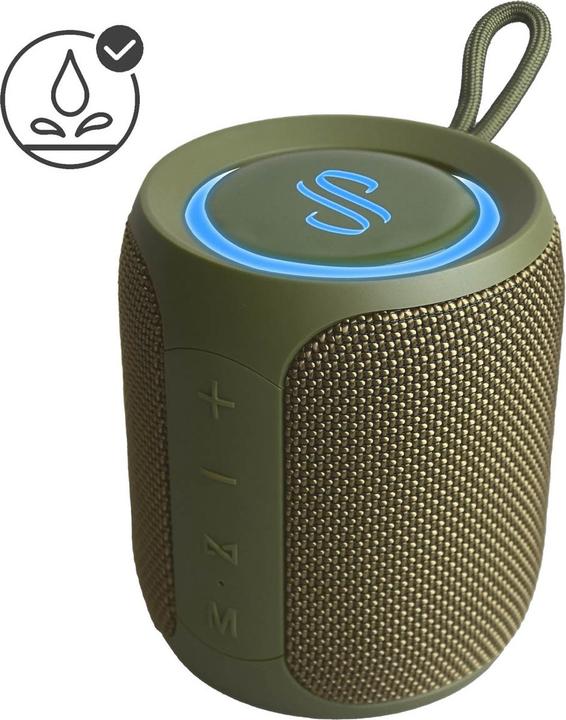 Actual product image Selencia AquaPlay Bluetooth Speaker - Draadloze speaker - Waterproof - Army Green (10 h)