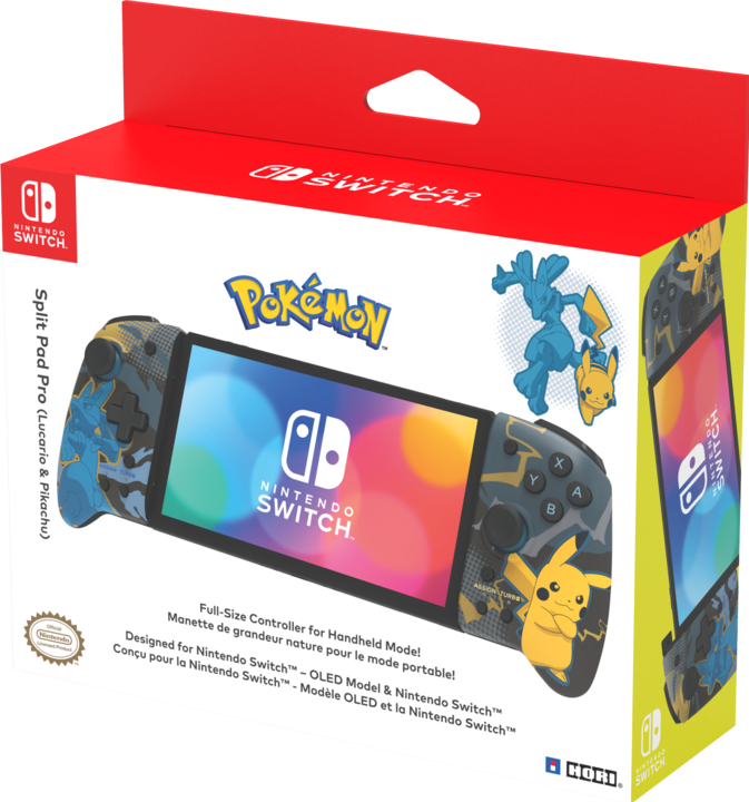 Actual product image HORI Split Pad Pro - Pikachu + Lucario (Switch OLED, Switch)