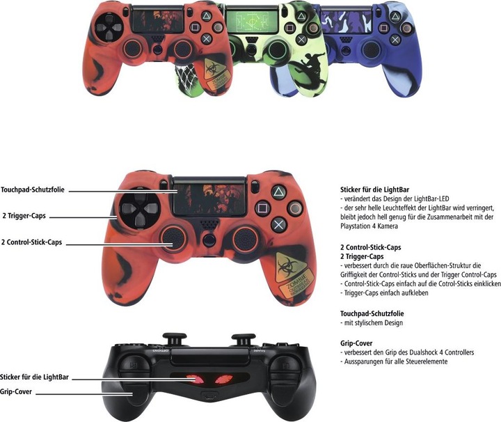 Immagine prodotto Hama Set di accessori 7in1 "Undead (PS4)