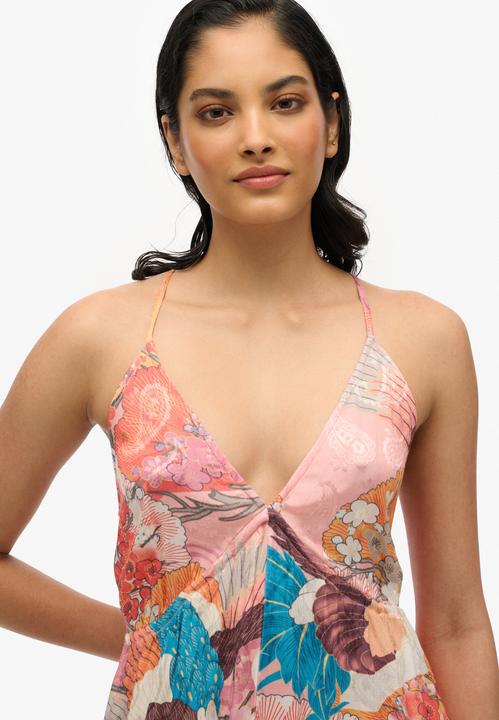 Image du produit Superdry Robe imprimée en jacquard à ourlet en pointes (10XL)