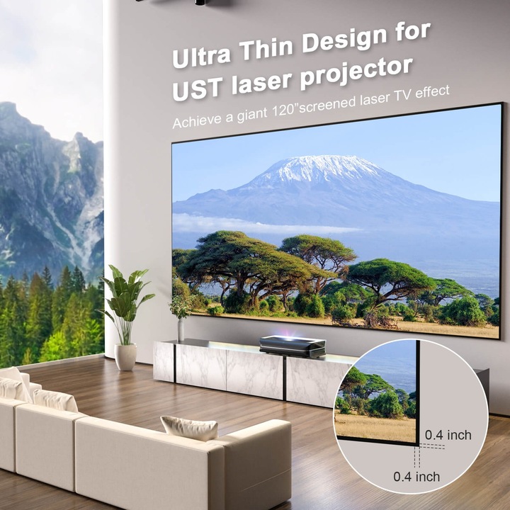 Produktbild AWOL Vision Cinematic ALR Beamer Leinwand, 120" 267,6 x 151,4 x 2,5 cm (120")