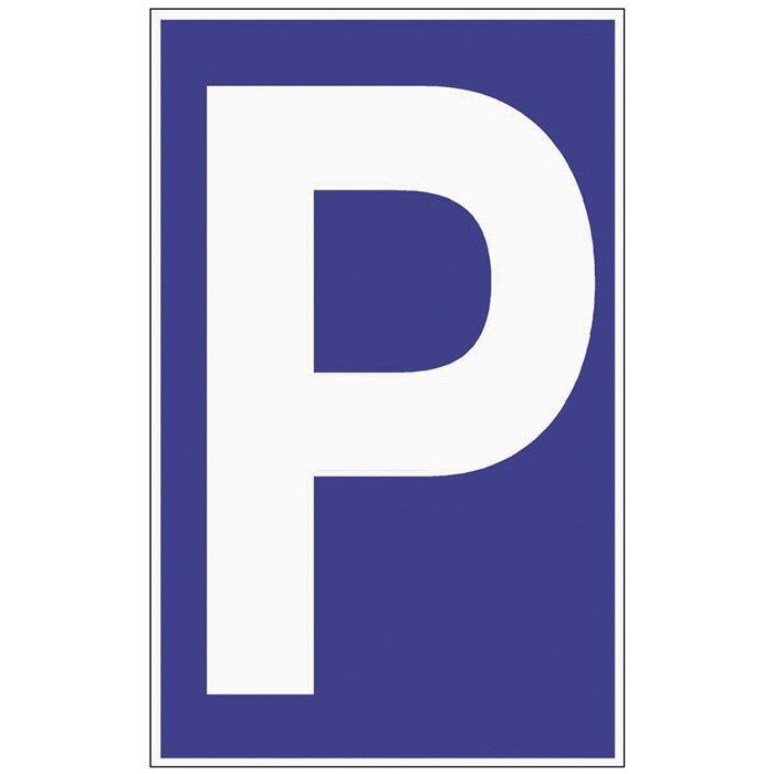 HP Autozubehör, Informationsschild, Parkplatzbeschilderung Parken L250xB400 mm Kunststoff blau/weiss