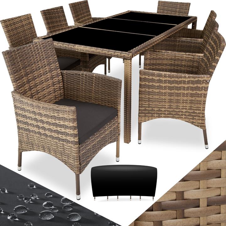 Produktbild tectake Rattan Sitzgruppe Valencia