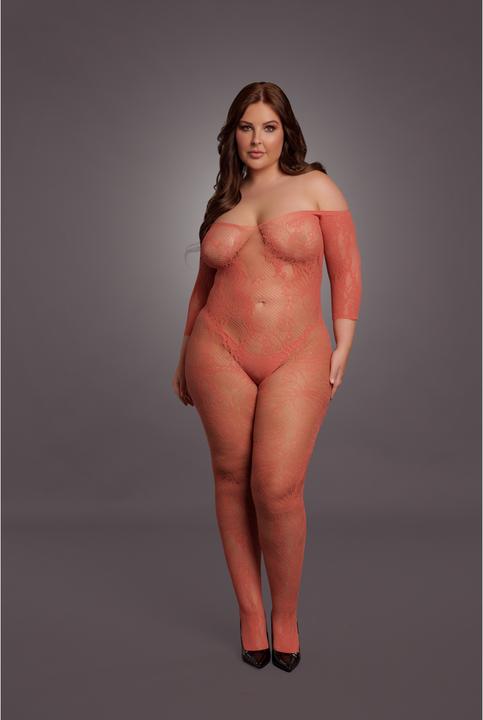 Image du produit Le Désir Dessous de corps à manches longues en dentelle - Queen Size (XL, XXL, 3XL, 4XL)