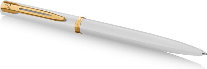 Actual product image Waterman Kugelschreiber IMPRESSION weisser Lack CT M Blau Geschenkbox (Gold, White, 1x)
