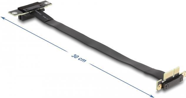 Image du produit Delock Riser Karte PCI Express x1 Stecker 90° gewinkelt zu x1 Slot 90° gewinkelt (30 cm, Carte de contremarche)