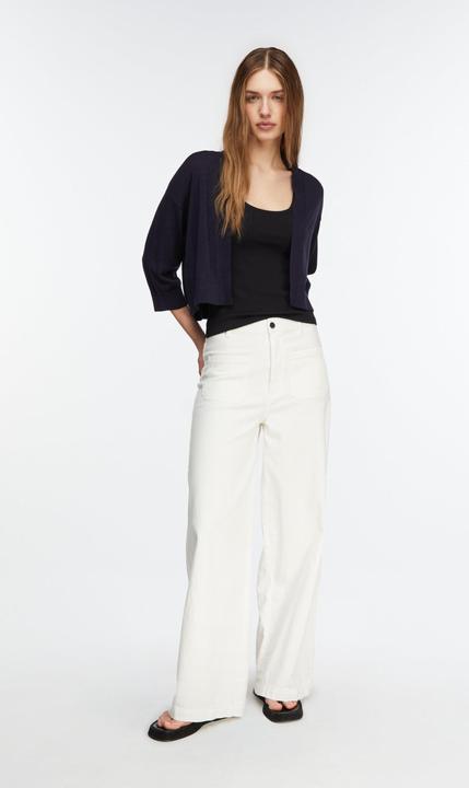 Produktbild Comma Strickjacke Superfeiner Bolero-Cardigan ohne Verschluss (S)