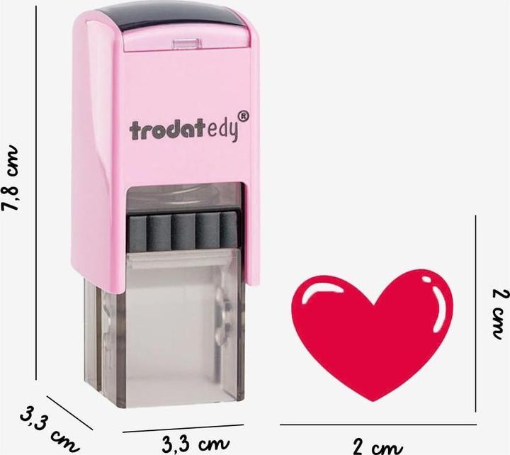 Produktbild Trodat edy®Fix Motivstempel Herz 2,0 x 2,0 cm