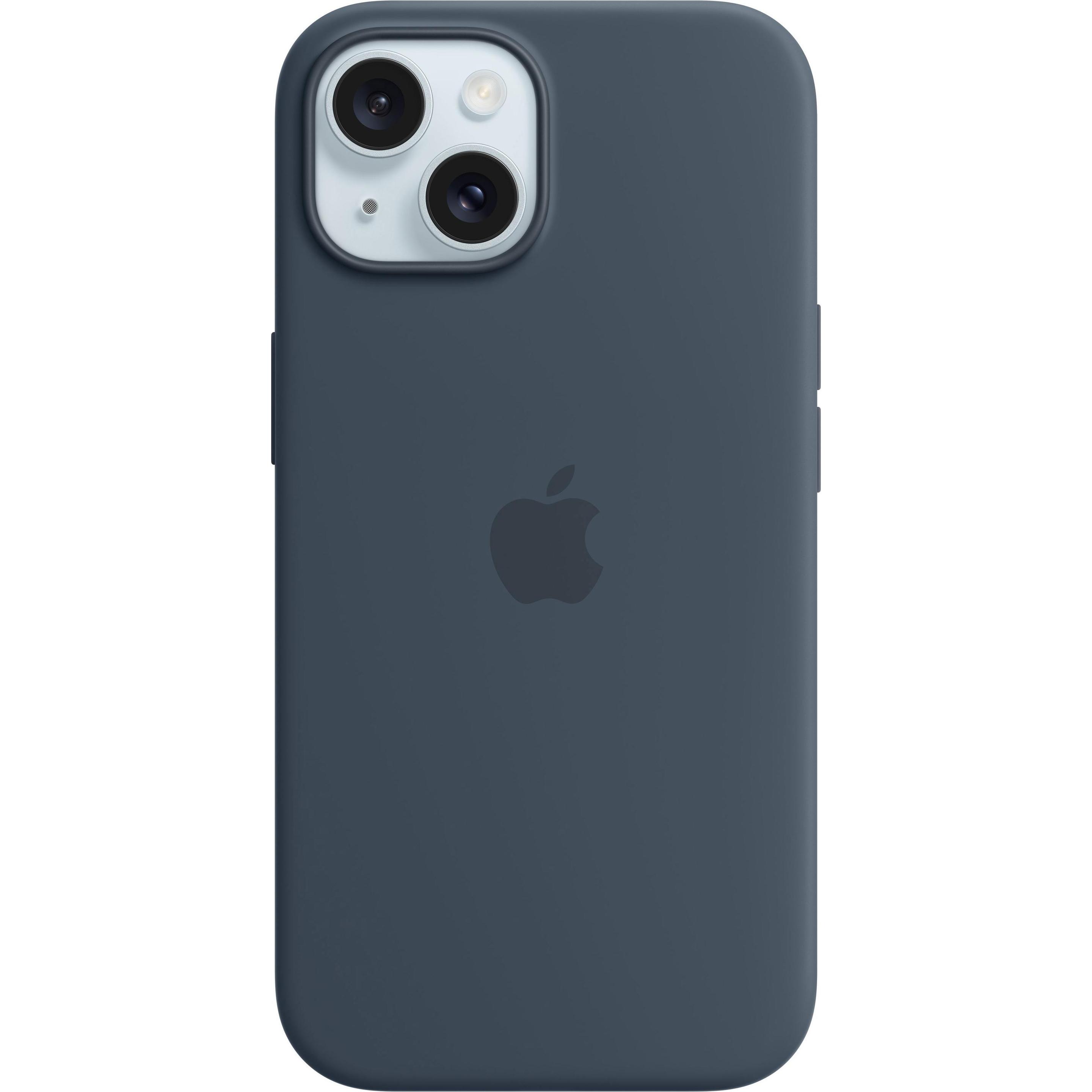 Apple Silikon Case mit MagSafe (Apple iPhone 15), Smartphone Hülle, Blau