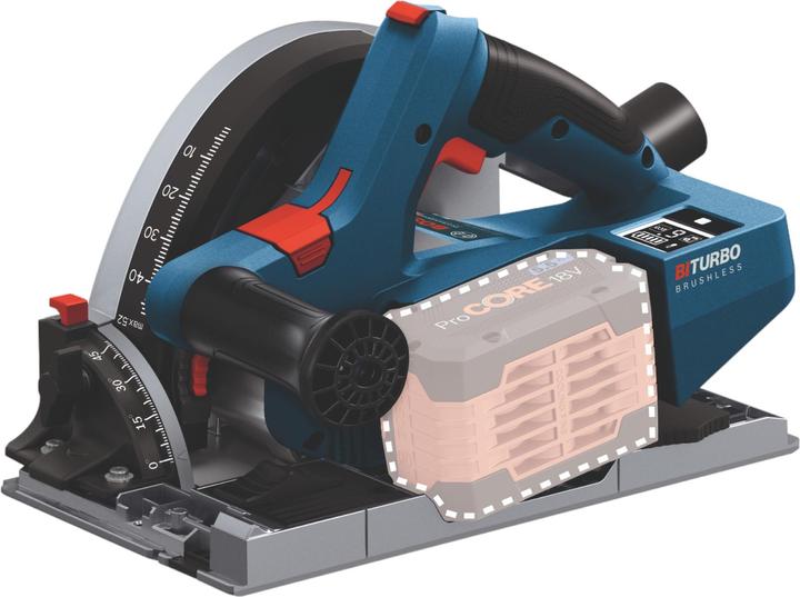 Productafbeelding Bosch Professional Bosch GKT 18V-52 GC Professionele accu invalcirkelzaag 18 V 140 mm BITURBO Brushless + 2x ProCore