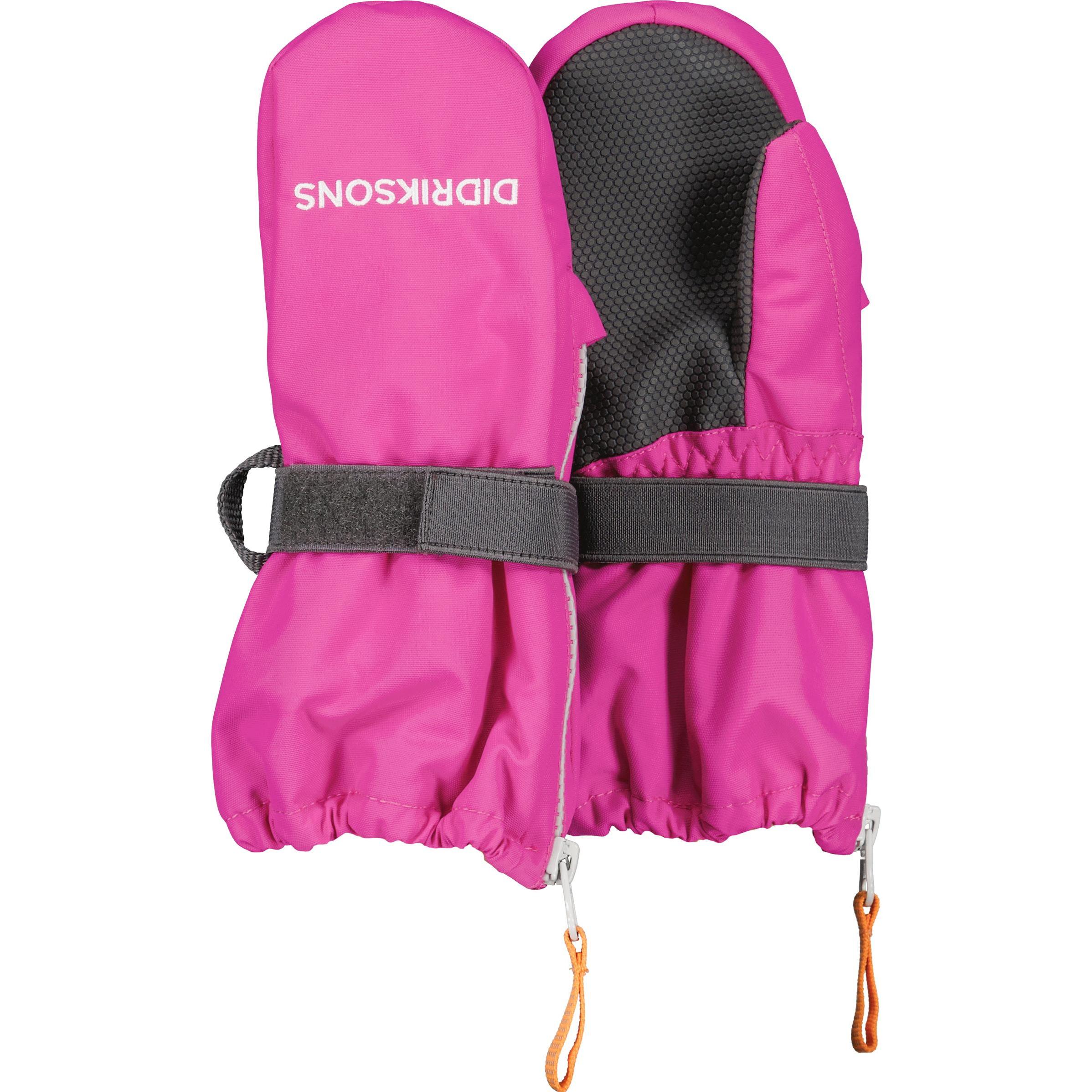 Didriksons, Jungen, Handschuhe, Kid's Biggles Zip Mitten 7, Rosa, (S, M)