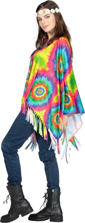 Produktbild Metamorph Regenbogen Batik Poncho (One Size)