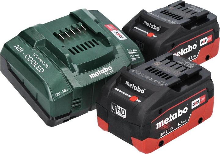 Image du produit Metabo AK 18 Multi Compresseur sur batterie 18 V 11 bar + 2x batterie 5,5 Ah + chargeur