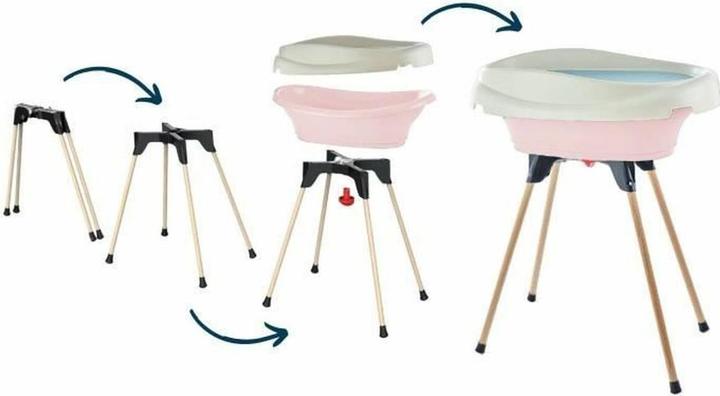 Produktbild Thermobaby Pack Wickelaufsatz und Badewanne Vasco puderrosa