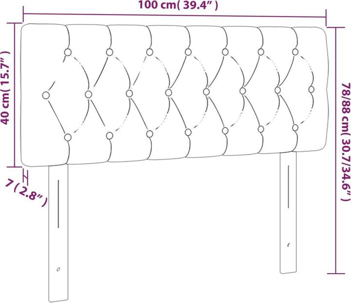 Produktbild vidaXL Jasmine (100 x 7 x 88 cm)