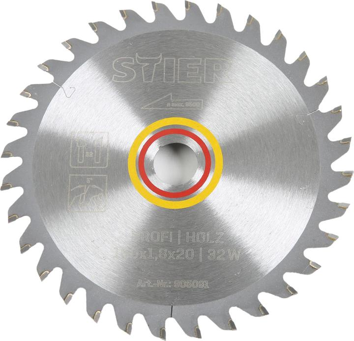 Stier Profi Kreissägeblatt Holz 160x1,8x20 32W 5° Spanwinkel