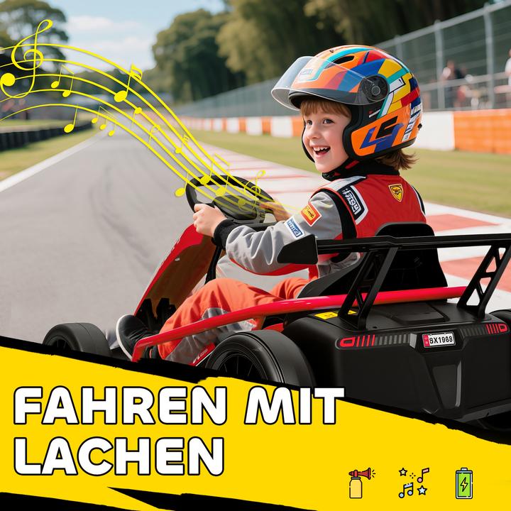 Produktbild Aiyaplay Kinder Elektro Gokart Kunststoff, Metall Rot