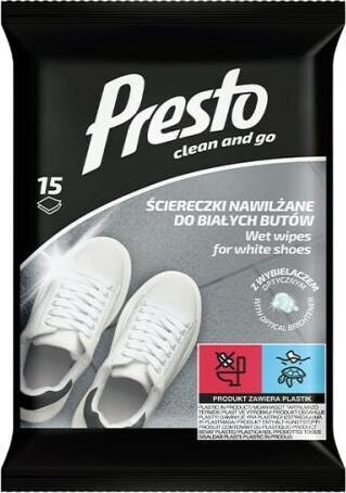 Presto Feuchttücher für weisse Schuhe 15 Stück