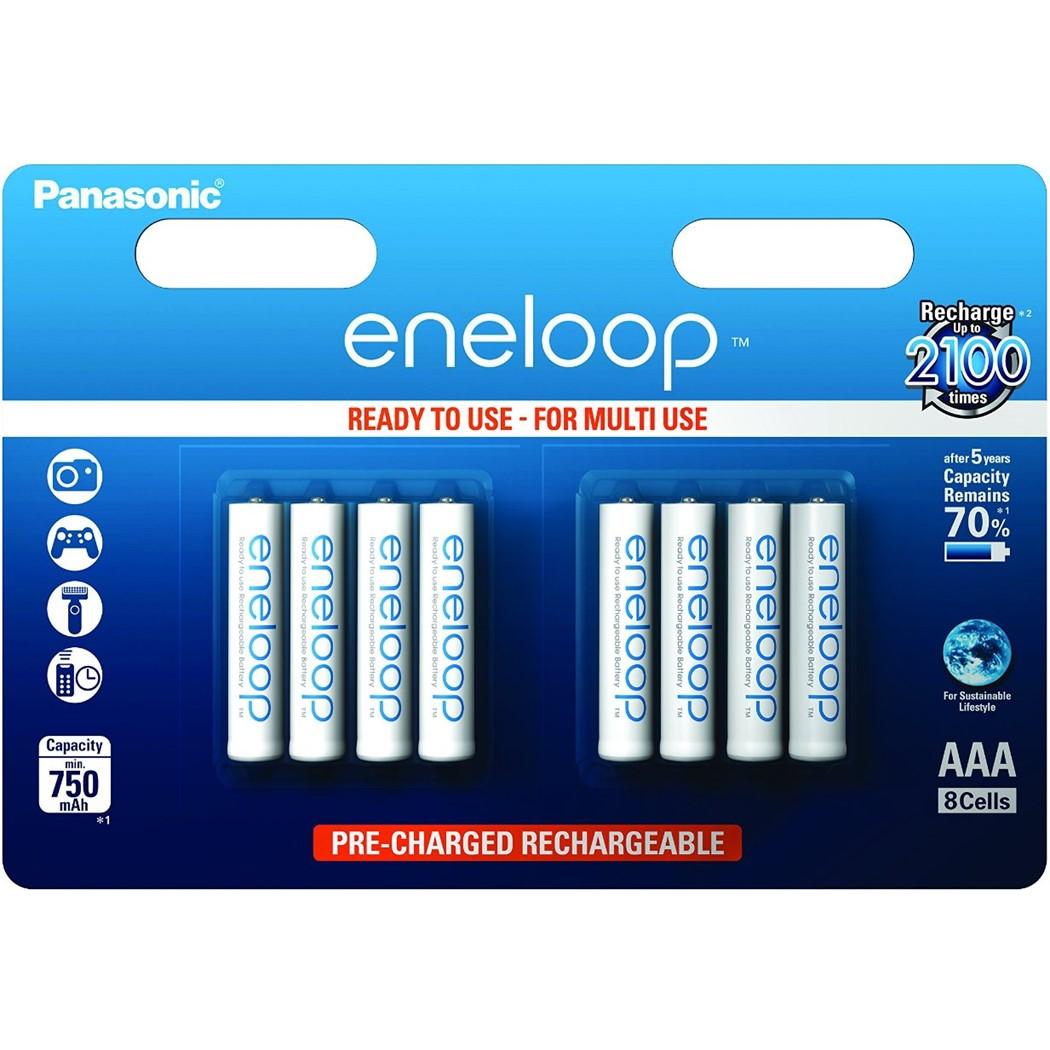 Panasonic eneloop (8 Stk., AAA, 750 mAh), Batterien + Akkus