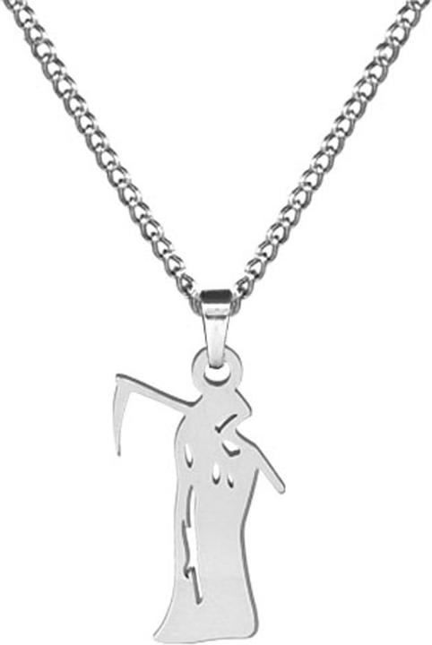 Produktbild Star Piercing Kette silber Anhänger Sensenmann silber (Chirurgenstahl 316L)