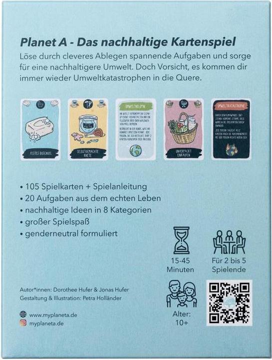 Actual product image Planet A The sustainable card game (German)