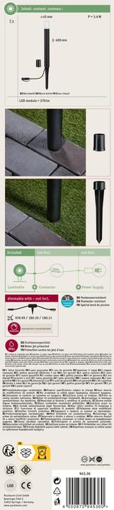 Produktbild Paulmann Outdoor Plug & Shine Flarea (150 lm, IP65)