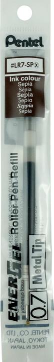 Image du produit Pentel Cartouches EnerGel 0.7mm LR7-SPX sépia (Recharger, Marron, 0.70 mm)