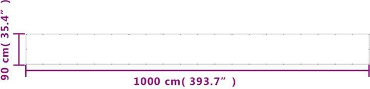 Immagine prodotto vidaXL Schermo privacy per balcone 100 % poliestere Oxford (90 cm)
