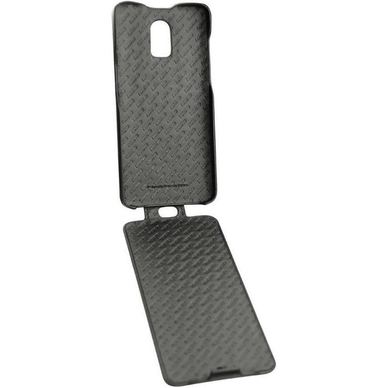 Thumbnail - Noreve Lederschutzhülle vertikal (OnePlus 6T), Smartphone Hülle, Schwarz