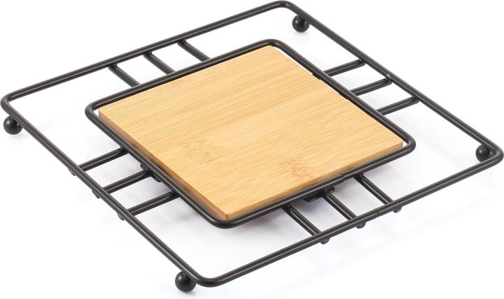 Steinbach Topfuntersetzer schwarz und Bambus Elie