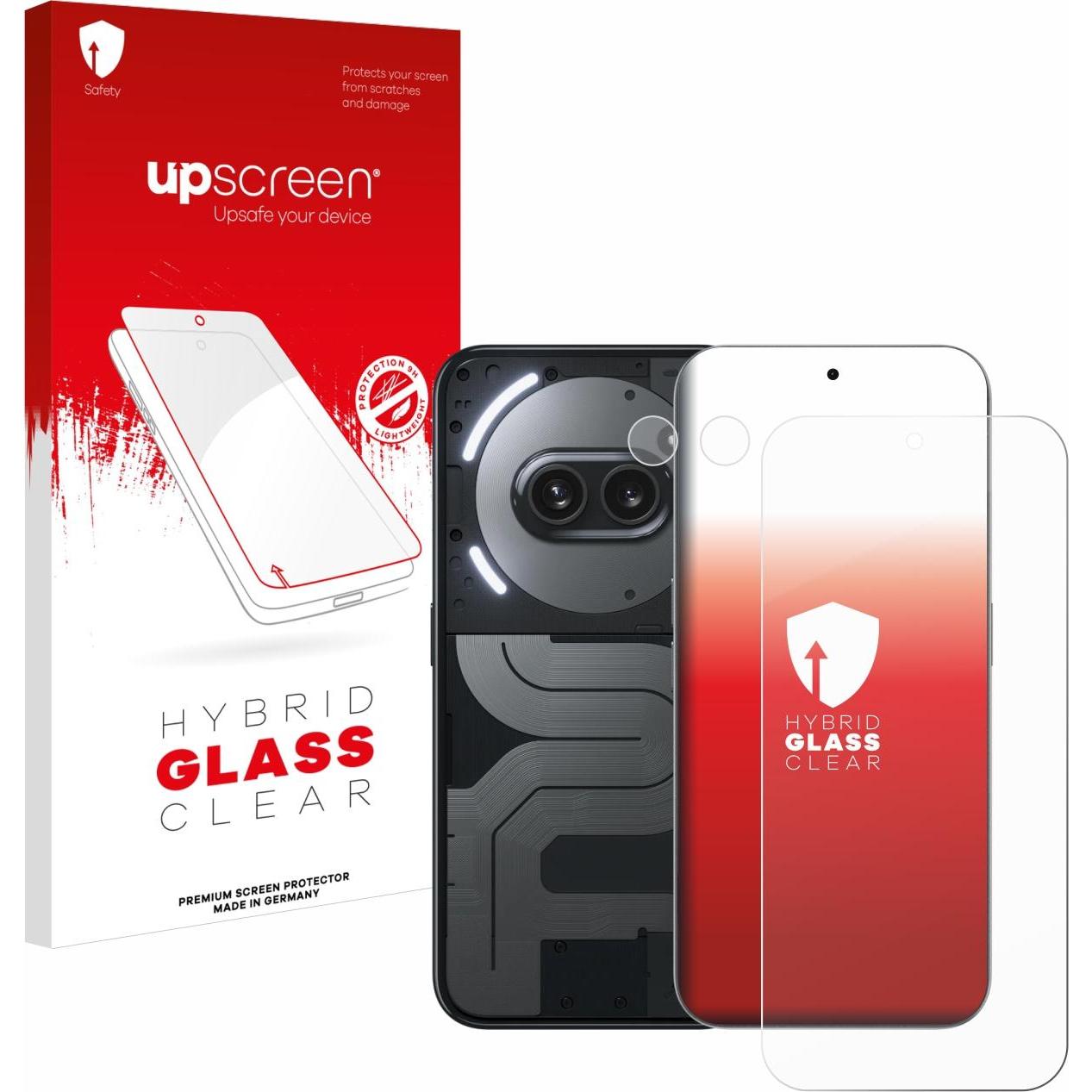 upscreen Schutzglas Schutzfolie Glas Folie Displayschutz klar (1 Stück, Nothing Phone (2a)), Smartphone Schutzfolie, Tra...