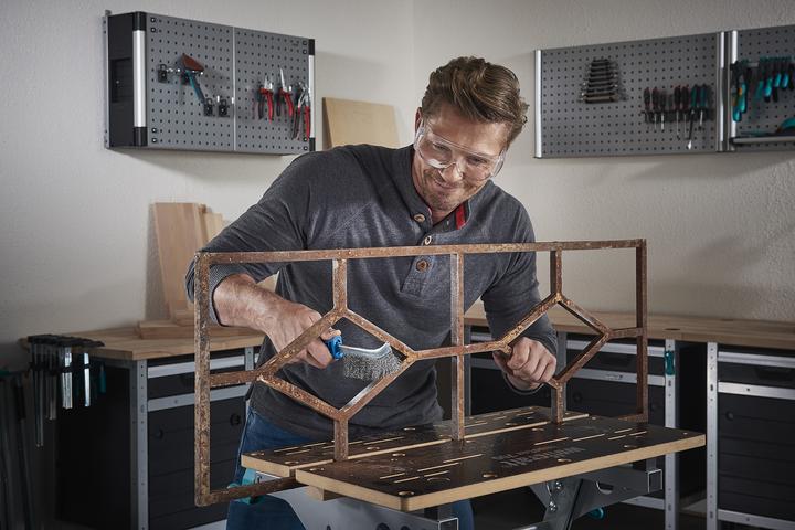 Produktbild wolfcraft wolfcraft 1 Stahldraht-Handbürste 265mm (1 Stk.)