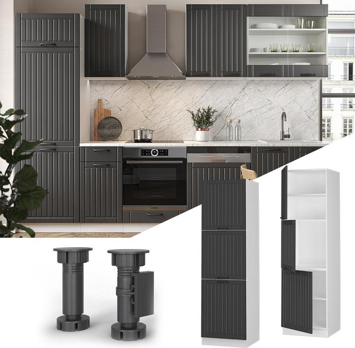 Produktbild Vicco Herdumbauschrank Fame-Line (60 x 58 x 206.80 cm)