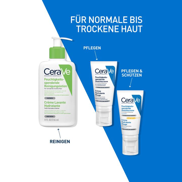 Actual product image CeraVe Moisturizing Facial Lotion (52 ml, 24h cream, SPF 50)