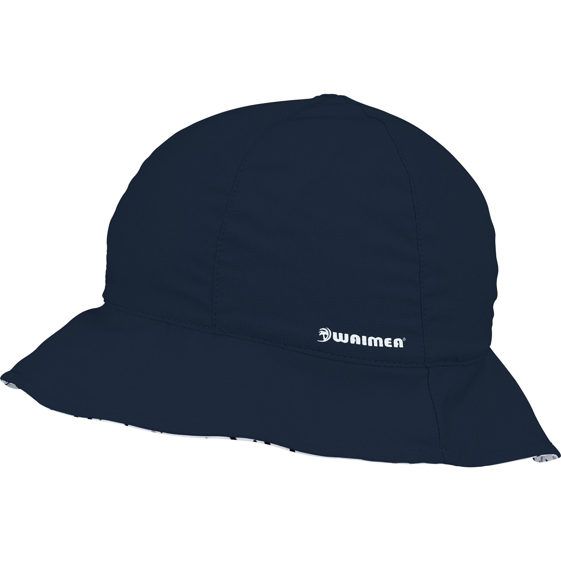 Thumbnail - NoName, Hut, UV Sun Hat Junior Reversible Bali Marine, Weiss, Blau