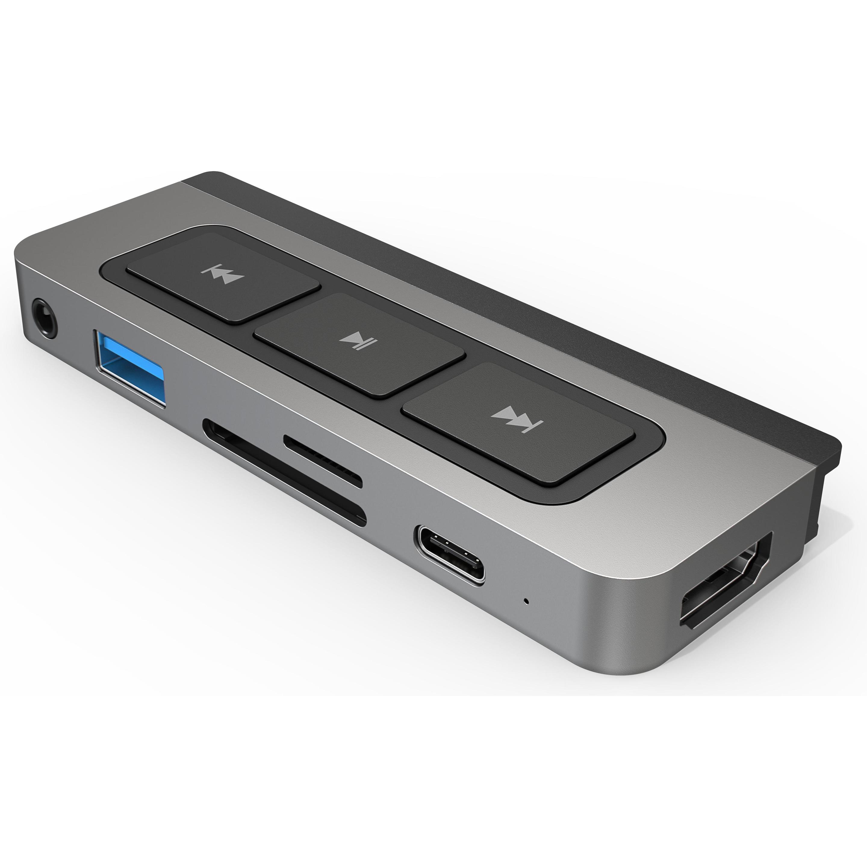 Hyper Hyperdrive 6-in-1 (USB-C, 6 Ports), Dockingstation + USB Hub, Grau