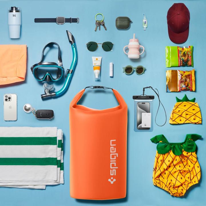 Immagine prodotto Spigen Aqua Shield A631 borsa impermeabile da 30 litri - Arancione (30 l)