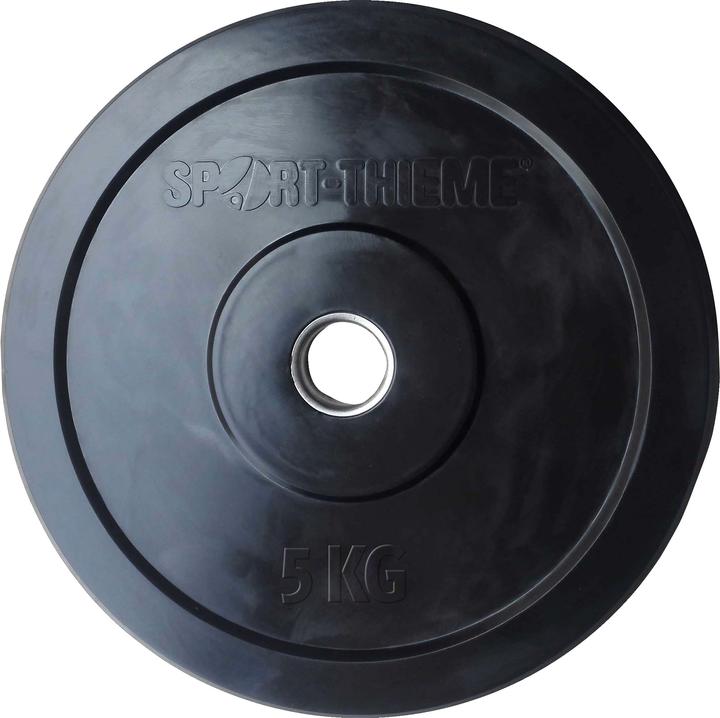 Sport-Thieme Hantelscheibe Bumper Plate, schwarz