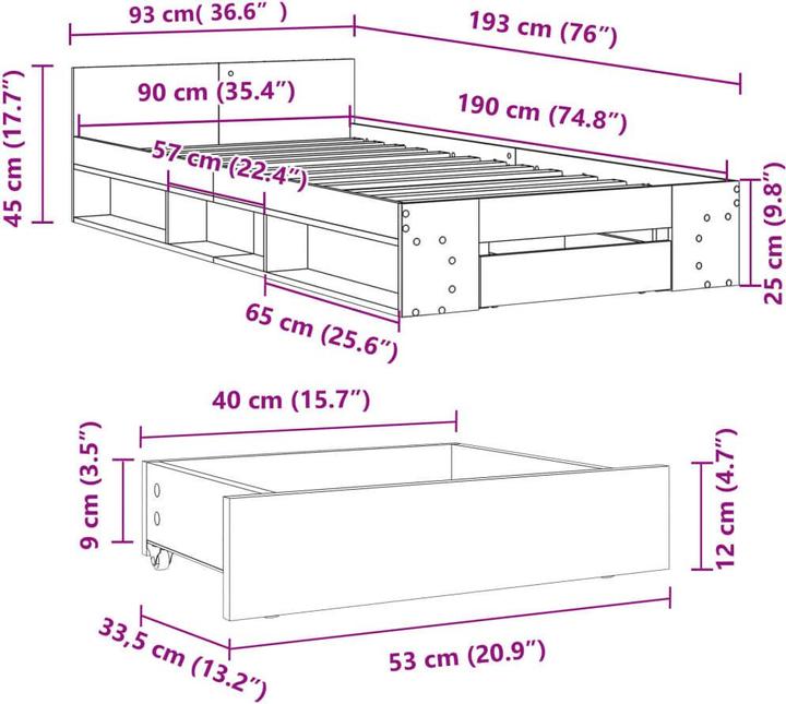 Produktbild vidaXL Keran (90 x 190 cm)
