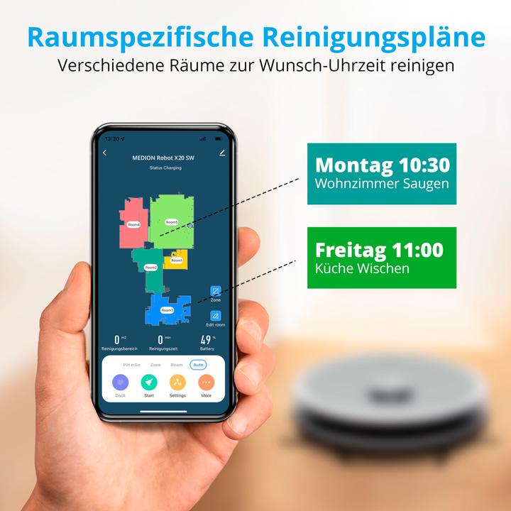 Produktbild Medion MD 11500 X21 (3000 Pa, Wischtuch)