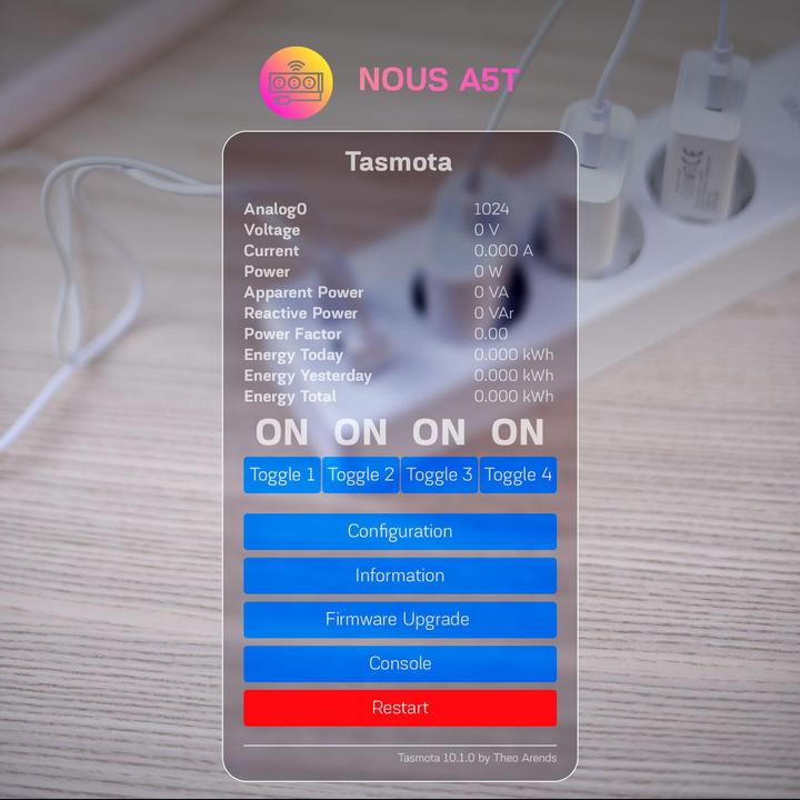 Actual product image Nous A5T Smart Power Strip (3x)